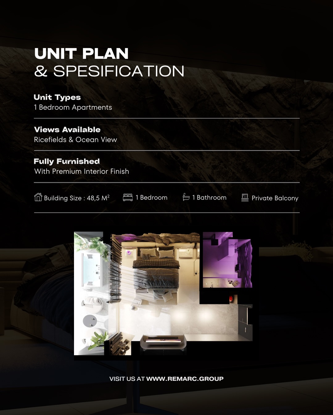 Discover the last remaining 1-bedroom apartment by Remarc Property Group, set in the peaceful su (1)